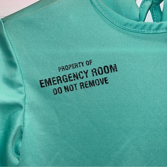 Rubie's Child Medium ER Emergency Room Doctor Scrubs Costume Halloween - Picture 5 of 11